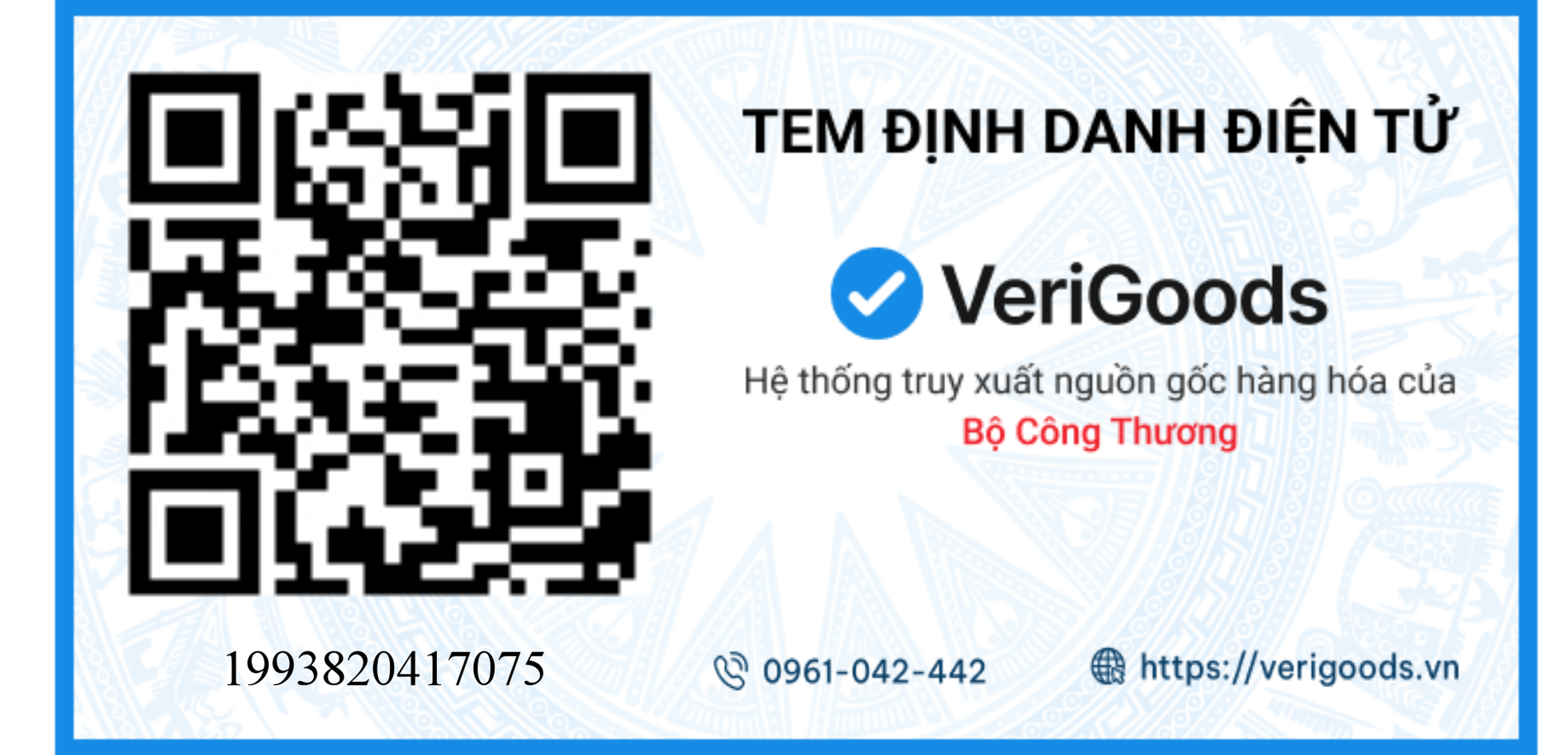 Mã QR truy xuất nguồn gốc Trà Dây Đau Xương