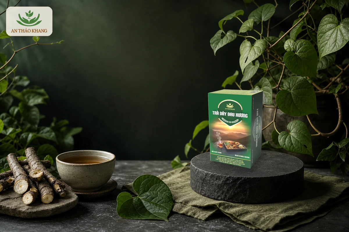 Minh họa nội dung Hướng Dẫn Cách Ủ Trà Dây Đau Xương 60 Phút Đúng Chuẩn Phát Huy Dược Tính – An Thảo Khang